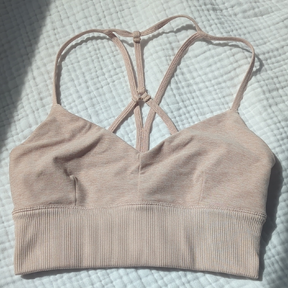 Alo Yoga Alosoft Lavish Bra Nectar Heather